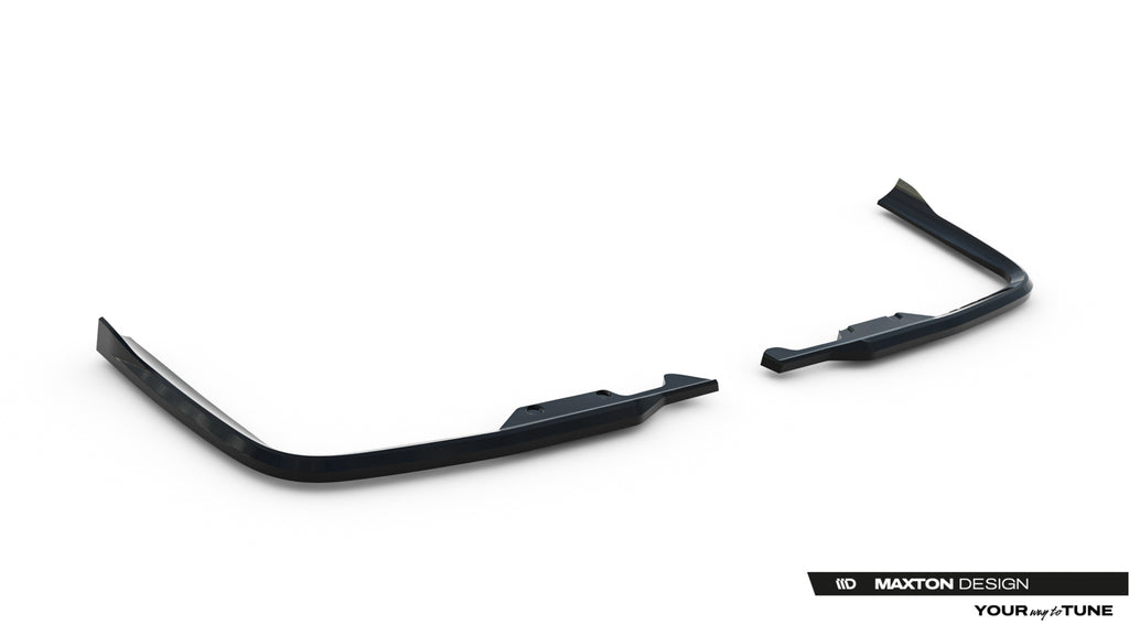 Maxton Design Heck Ansatz Flaps Diffusor passend für VW Transporter T7 schwarz Hochglanz