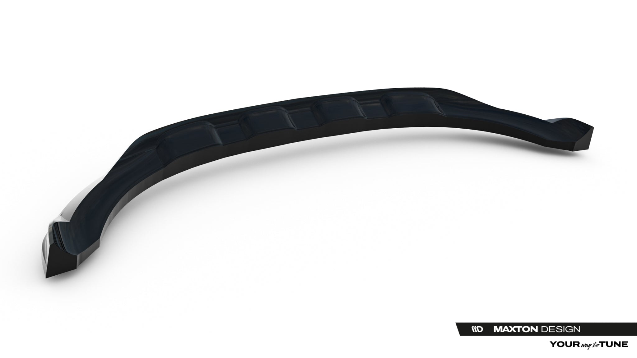 Maxton Design Street+ Spoilerlippe Front Ansatz passend für Mercedes-Benz GLC Coupe C254 schwarz Hochglanz