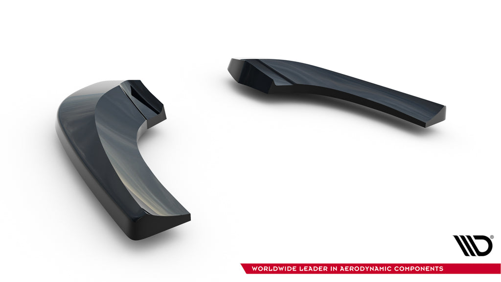 Maxton Design Heck Ansatz Flaps Diffusor passend für Mercedes-Benz B W246 schwarz Hochglanz