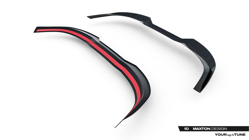 Maxton Design Spoiler CAP passend für Audi A6 S-Line Avant C9 schwarz Hochglanz