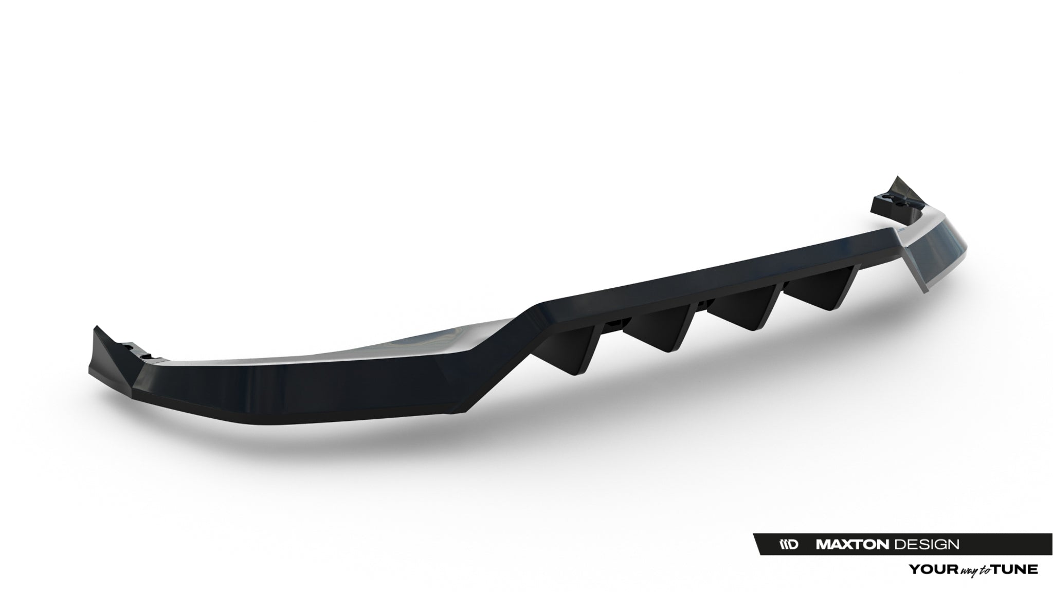 Maxton Design Street+ Mittlerer Diffusor RACE passend für Toyota C-HR Mk2 schwarz Hochglanz