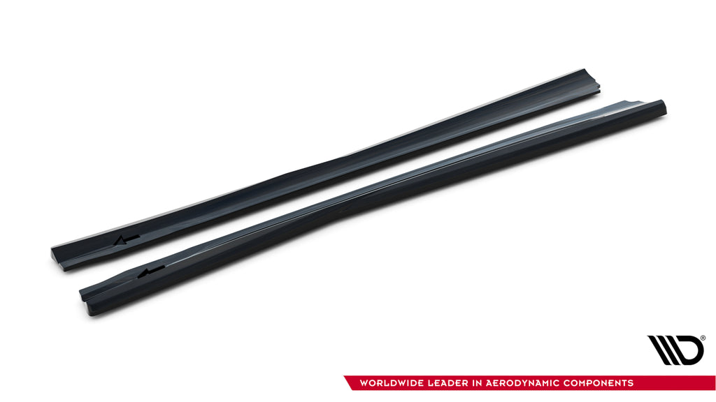 Maxton Design Street+ Seitenschweller Leisten passend für Mercedes-Benz SL 63 AMG R231 schwarz Hochglanz