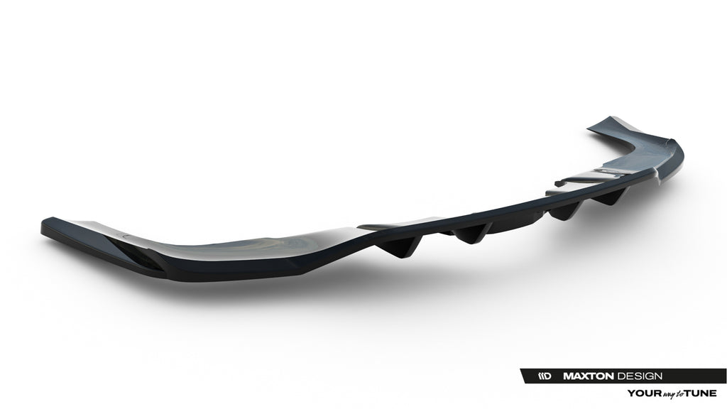 Maxton Design Street+ Mittlerer Diffusor RACE V.2 passend für Mercedes-Benz GLE Coupe AMG-Line C167 / C167 Facelift schwarz Hochglanz