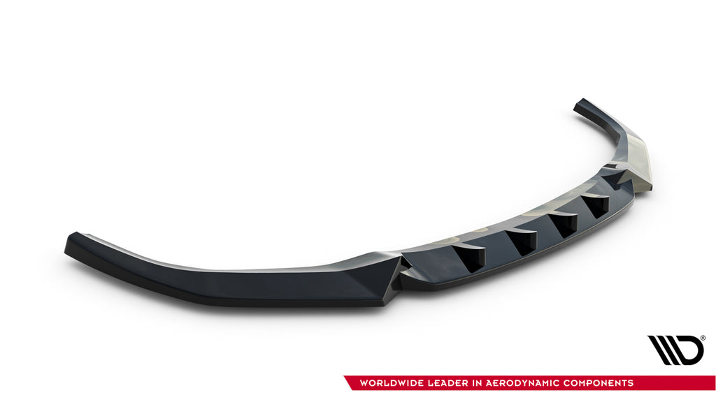 Maxton Design Street+ Spoilerlippe Front Ansatz passend für BMW X1 M-Paket F48 Facelift schwarz Hochglanz