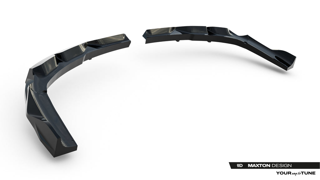 Maxton Design Street+ Mittlerer Diffusor RACE passend für BMW X3 M-Paket G45 schwarz Hochglanz