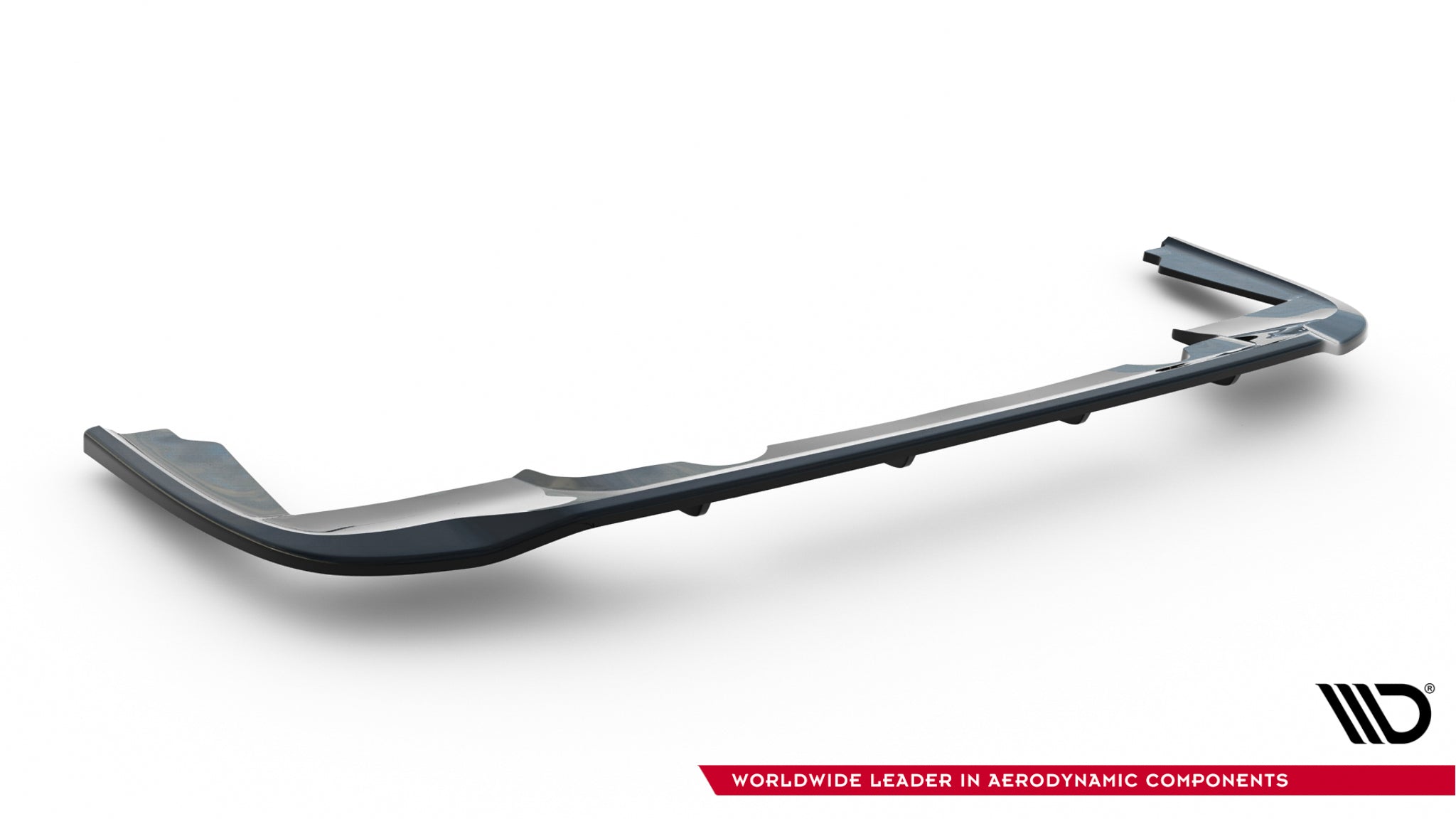 Maxton Design Street+ Mittlerer Diffusor RACE passend für Peugeot Partner Long Mk3 schwarz Hochglanz
