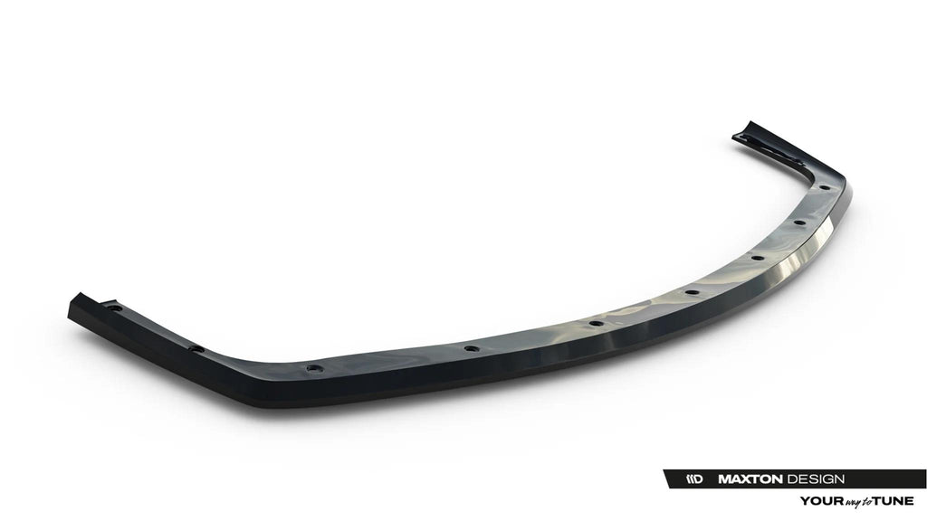 Maxton Design Street+ Spoilerlippe Front Ansatz V.3 passend für BMW M3 / 3 M-Paket Coupe / Cabrio E36 schwarz Hochglanz