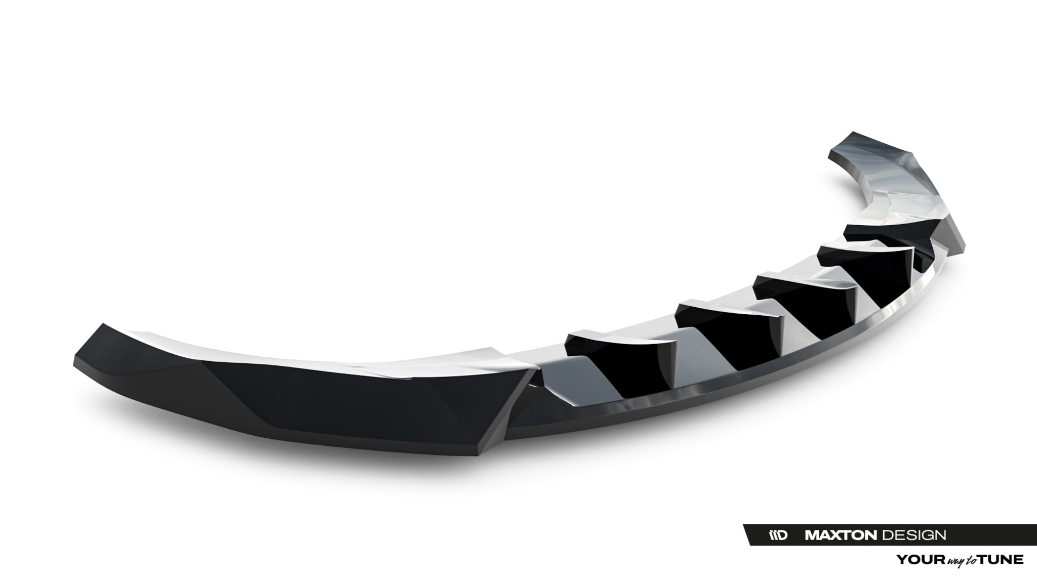 Maxton Design Street+ Spoilerlippe Front Ansatz passend für BYD Sealion 7 Mk1 schwarz Hochglanz