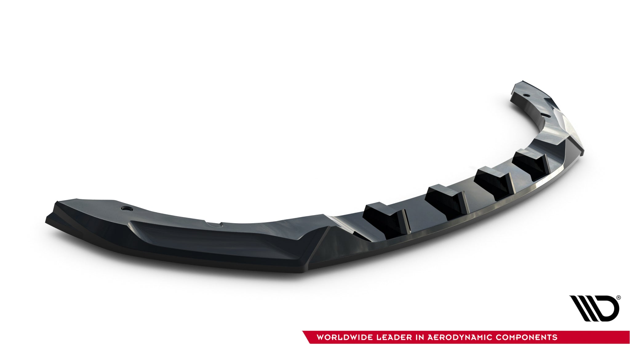 Maxton Design Street+ Spoilerlippe Front Ansatz passend für Renault Megane E-Tech Electric Mk1 schwarz Hochglanz