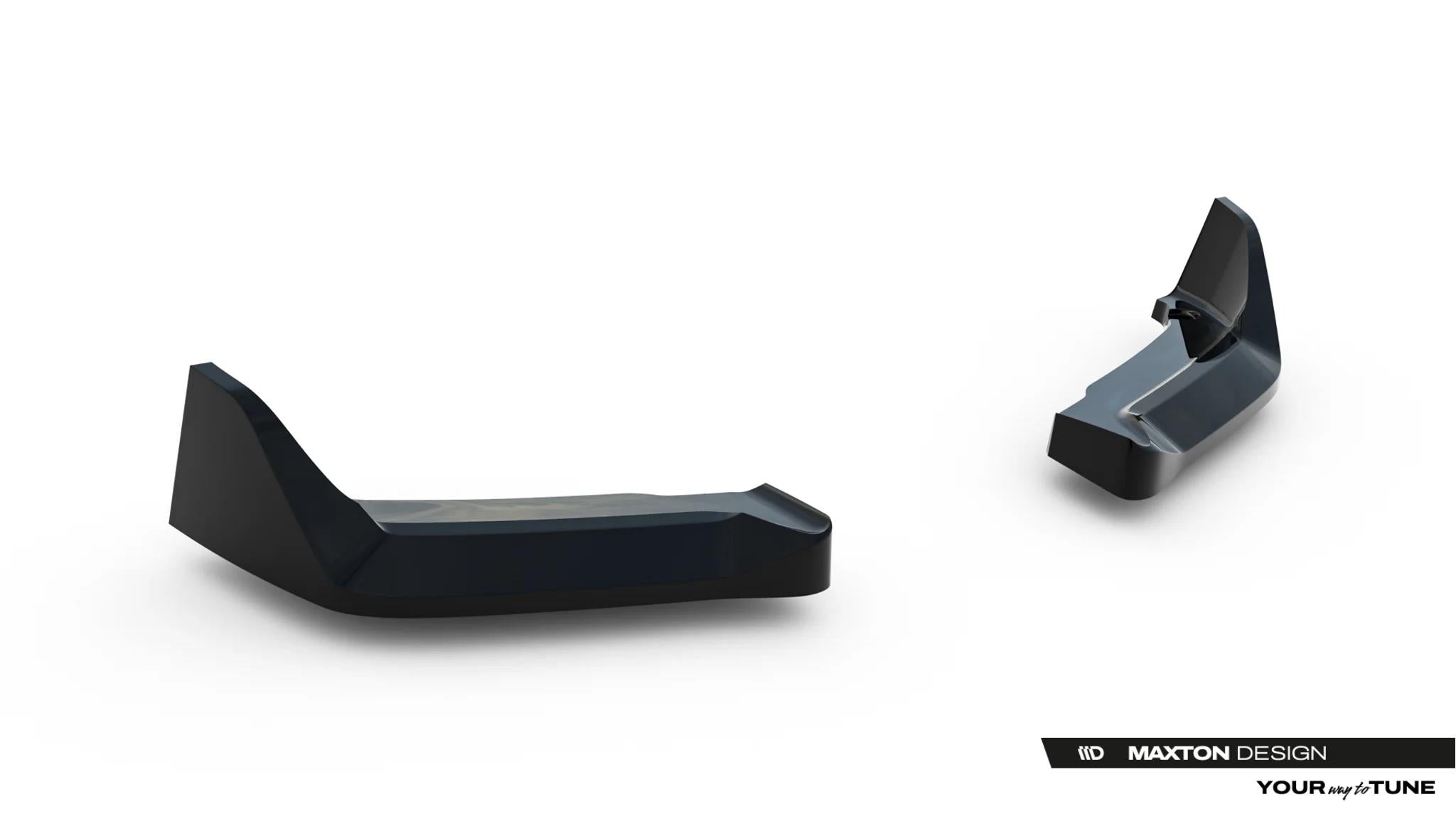 Maxton Design Heck Ansatz Flaps Diffusor V.2 passend für Toyota GR Yaris Mk4 Facelift schwarz Hochglanz