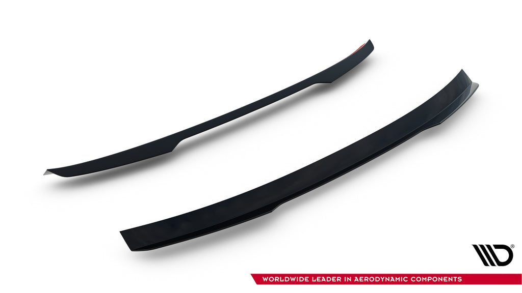 Maxton Design Spoiler CAP passend für Mercedes-AMG GLC 43 SUV X253 Facelift schwarz Hochglanz
