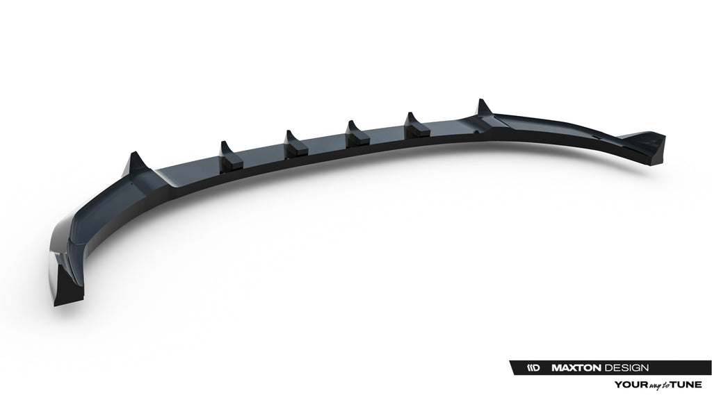 Maxton Design Street+ Spoilerlippe Front Ansatz passend für Hyundai Tucson Mk4 Facelift schwarz Hochglanz