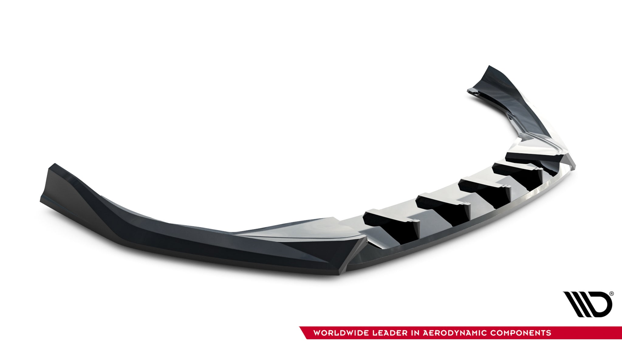 Maxton Design Street+ Spoilerlippe Front Ansatz V.2 passend für Skoda Superb Mk4 schwarz Hochglanz