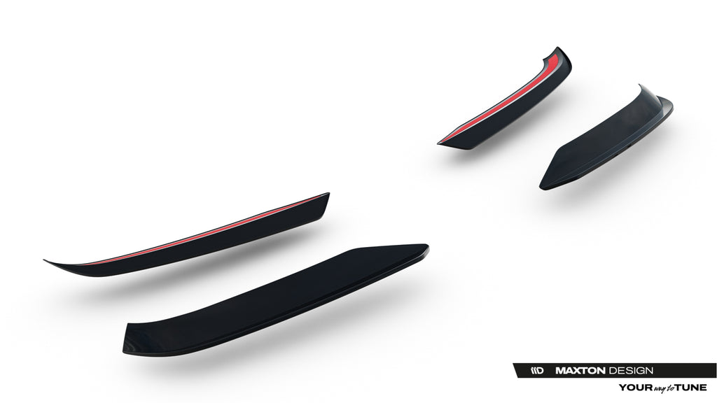Maxton Design Heckspoiler Lippe Ford Transit Custom Msrt Mk2 Schwarz Hochglanz