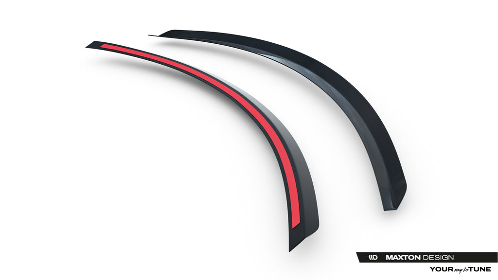 Maxton Design Spoiler CAP V.2 passend für Tesla Model S Mk1 schwarz Hochglanz