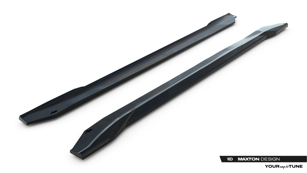 Maxton Design Street+ Seitenschweller Leisten V.2 passend für Chrysler Pacifica Mk2 schwarz Hochglanz