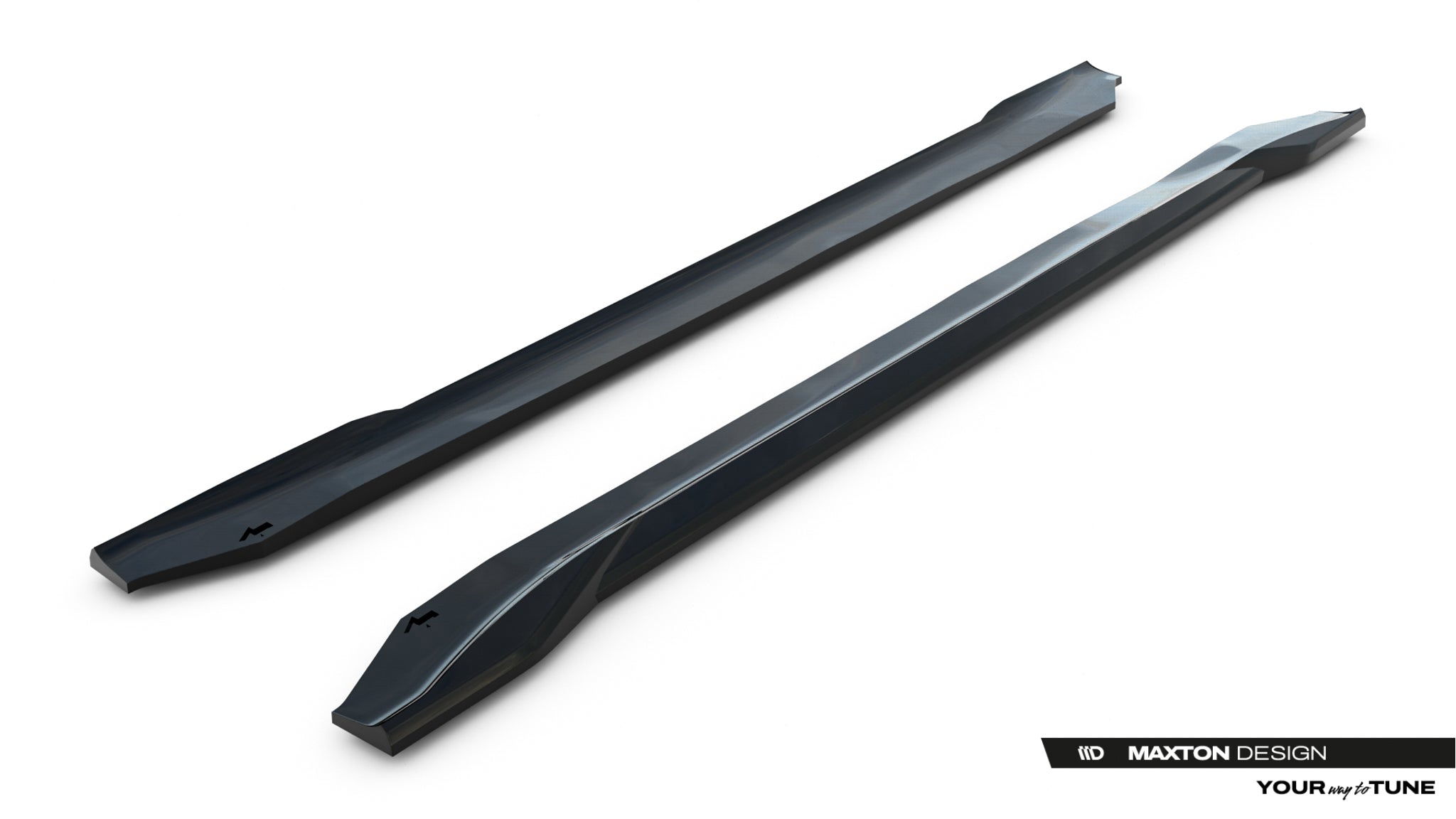 Maxton Design Street+ Seitenschweller Leisten V.2 passend für Chrysler Pacifica Mk2 schwarz Hochglanz