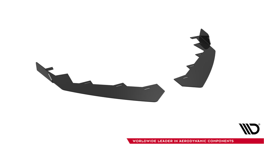 Maxton Design Front Stoßstange Flaps passend für Flaps Subaru BRZ Mk2 schwarz Hochglanz
