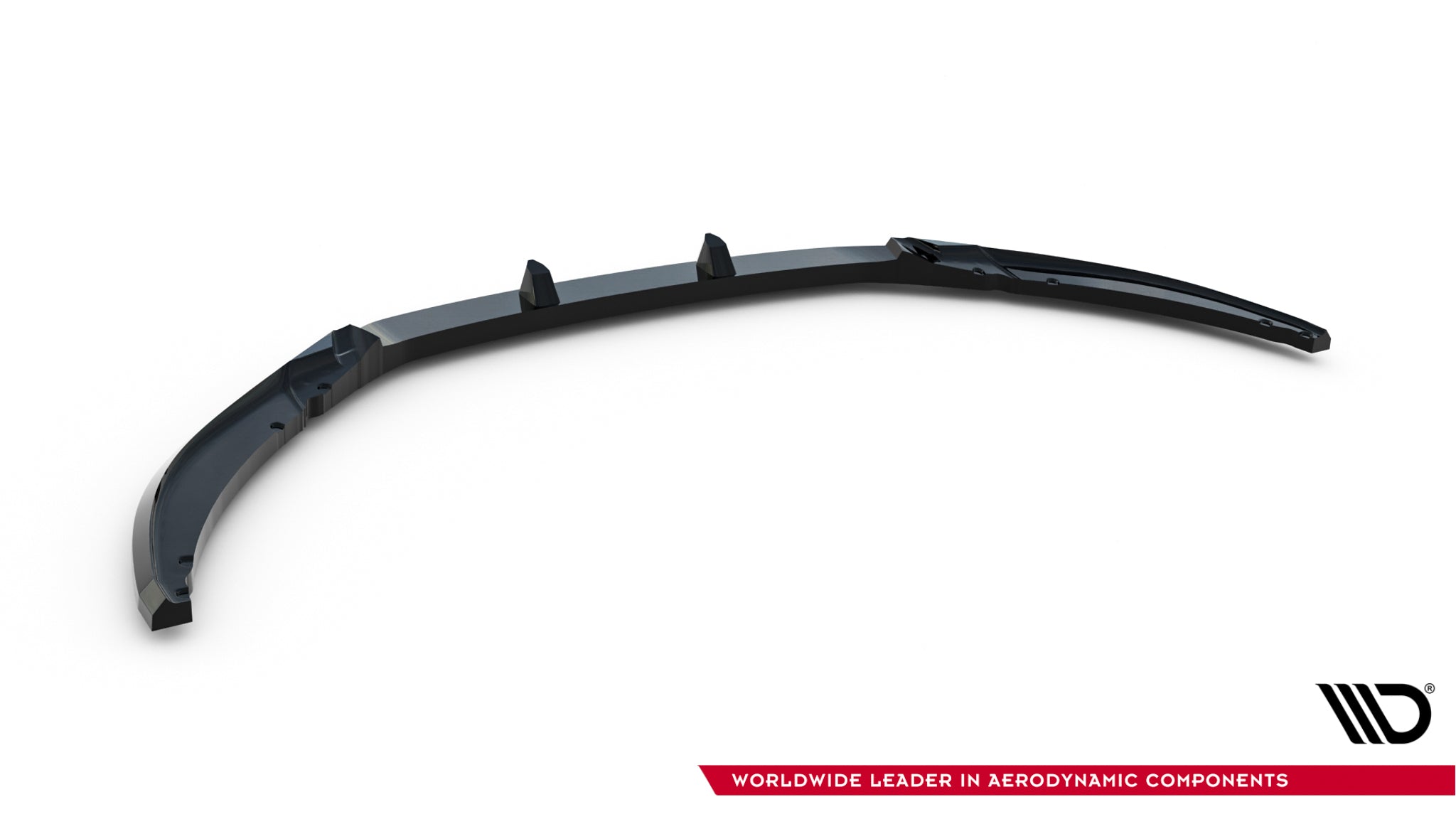 Maxton Design Street+ Spoilerlippe Front Ansatz V.3 passend für Ford Focus ST-Line Mk3 Facelift schwarz Hochglanz