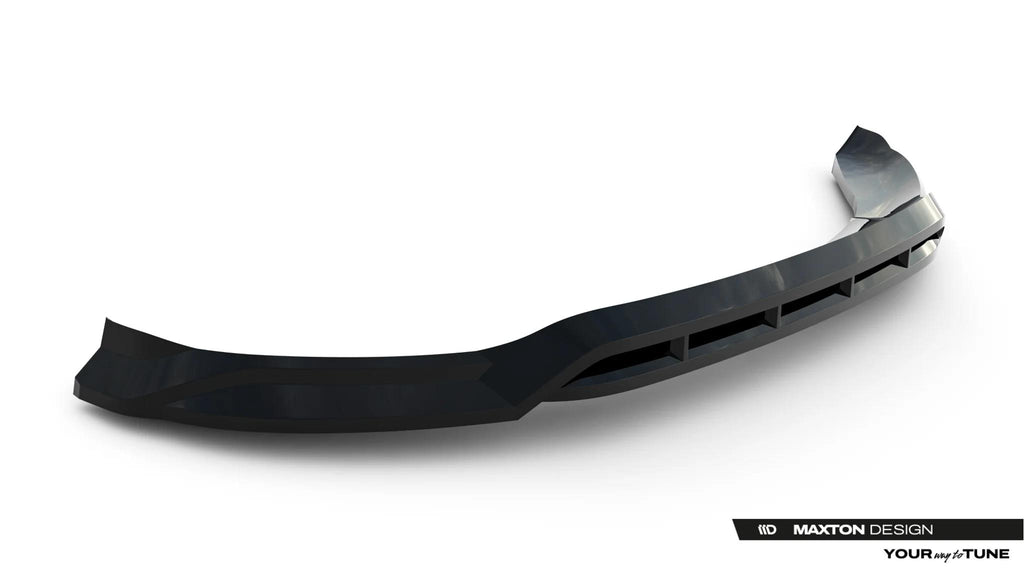Maxton Design Street+ Spoilerlippe Front Ansatz passend für Jeep Grand Cherokee L Mk5 schwarz Hochglanz