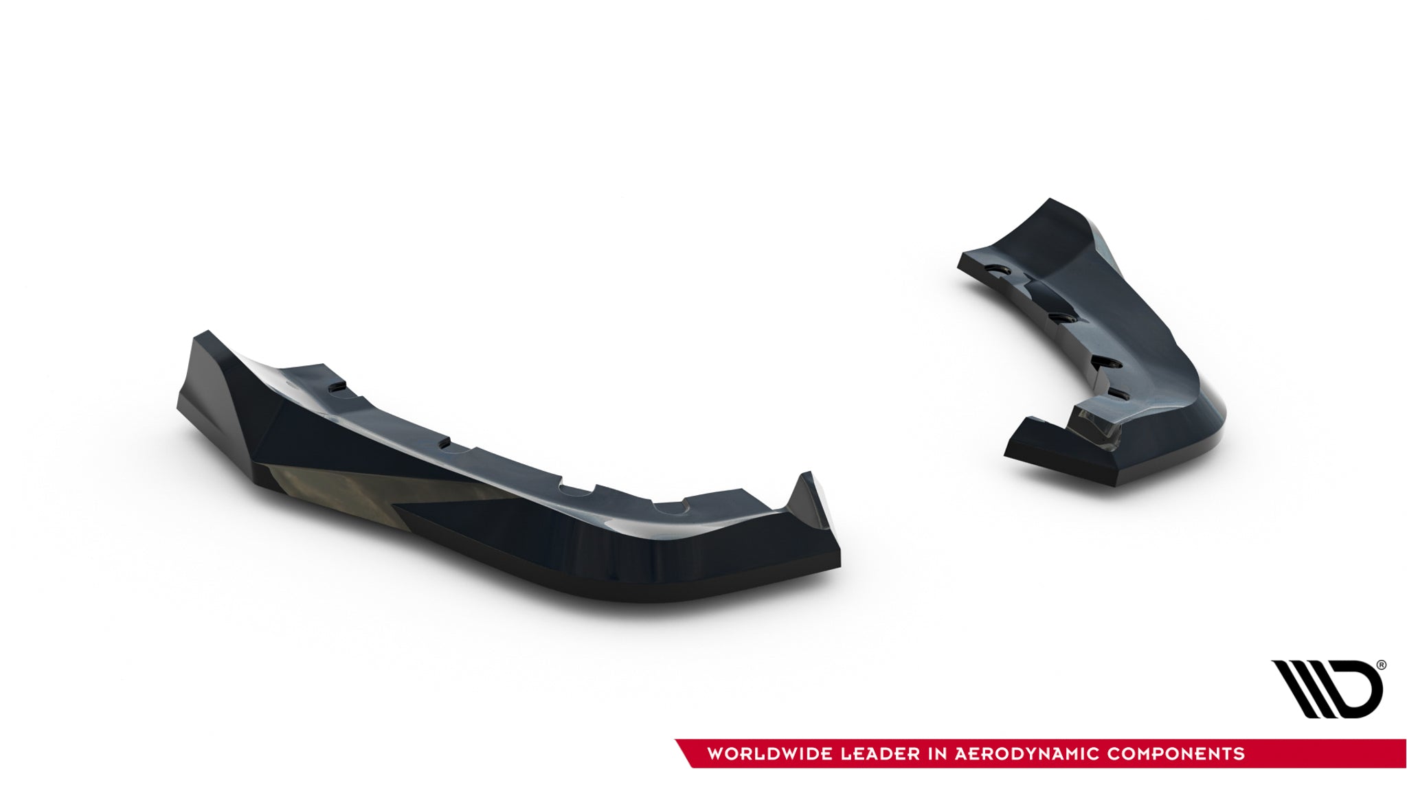 Maxton Design Heck Ansatz Flaps Diffusor V.2 passend für Alfa Romeo Stelvio Mk1 schwarz Hochglanz