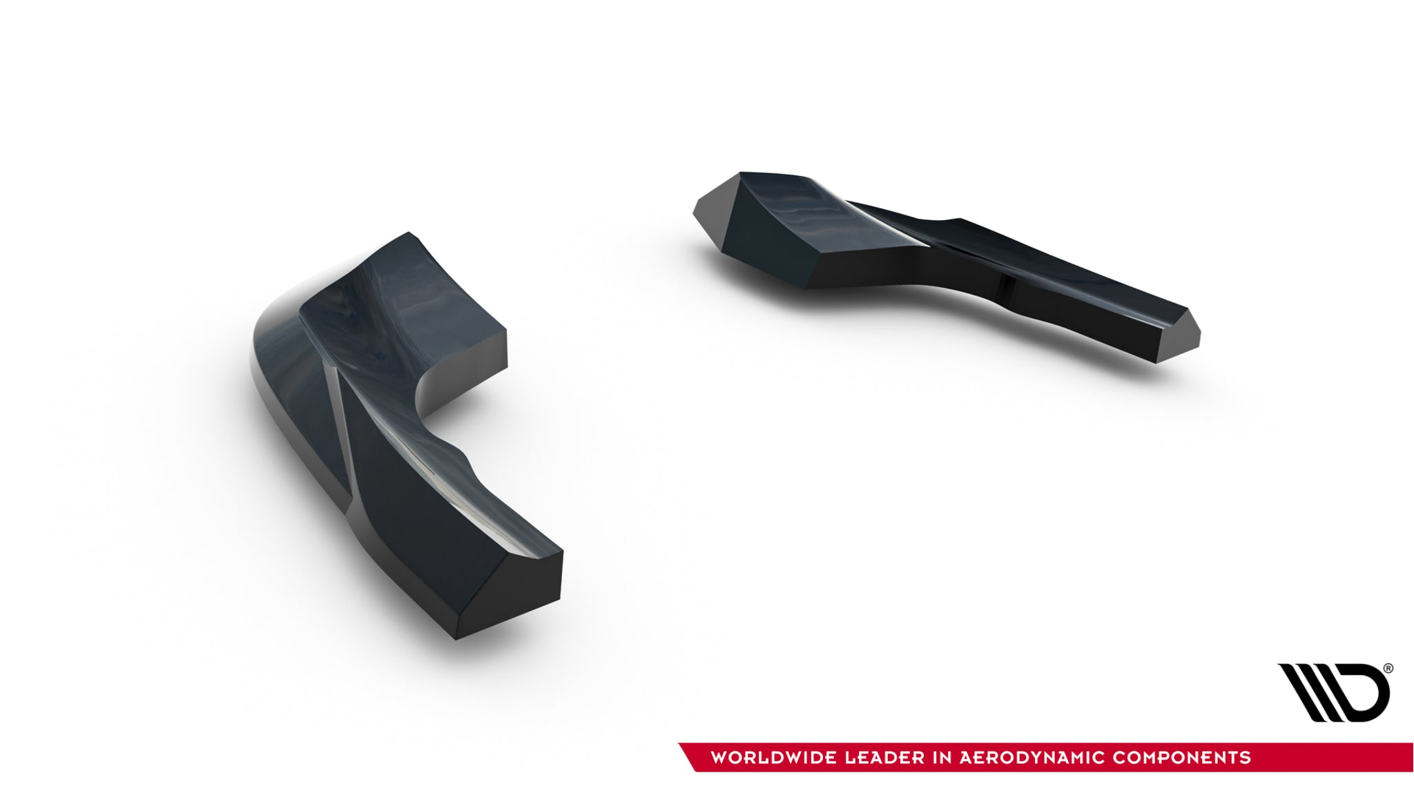Maxton Design Heck Ansatz Flaps Diffusor V.8 passend für VW Golf R Hatchback Mk8 / Mk8 Facelift schwarz Hochglanz