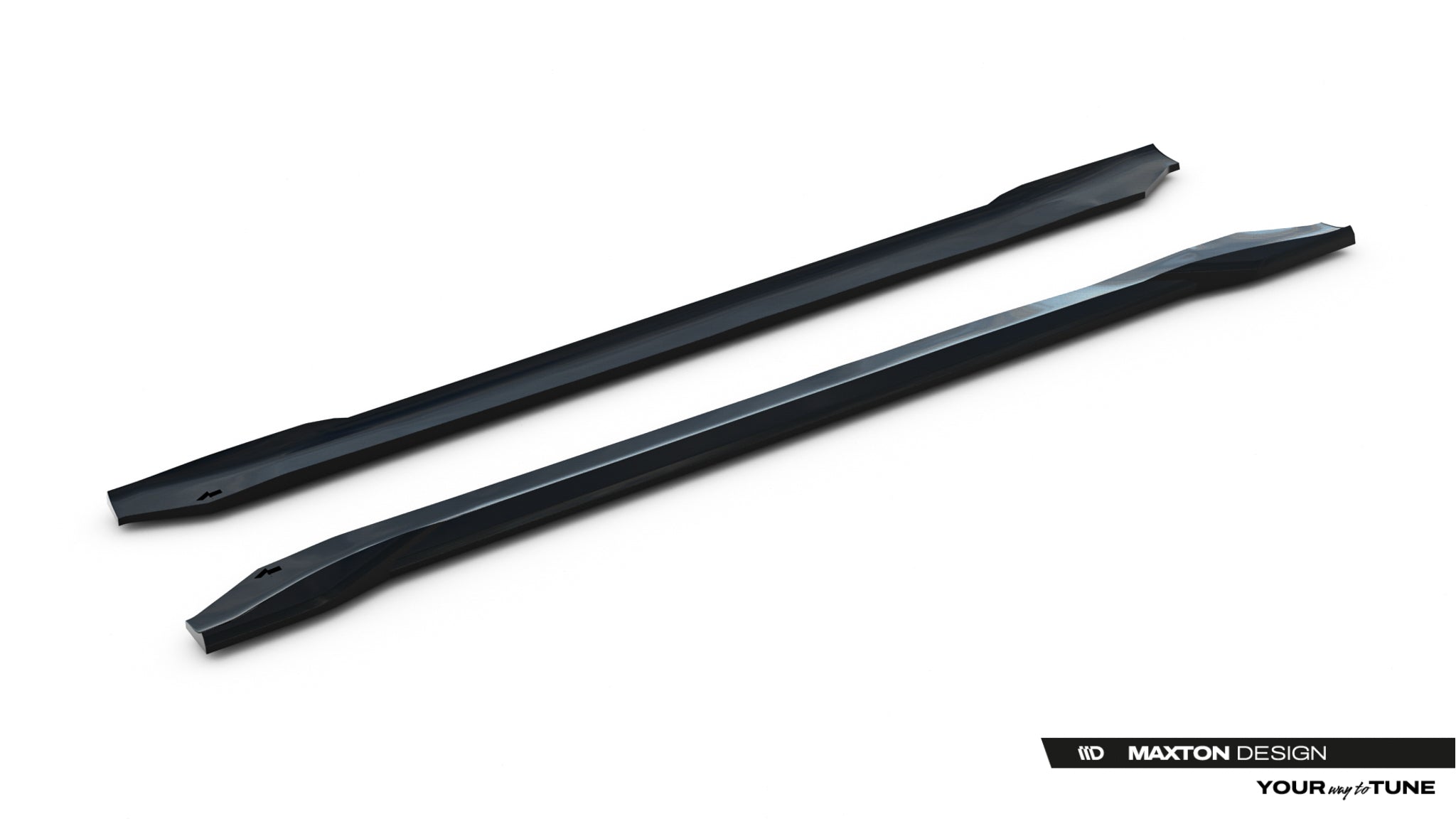 Maxton Design Street+ Seitenschweller Leisten V.2 passend für Chrysler Pacifica Mk2 schwarz Hochglanz