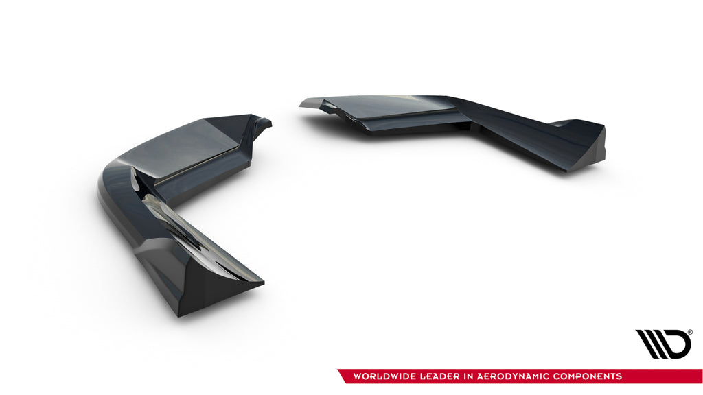 Maxton Design Heck Ansatz Flaps Diffusor passend für Porsche Cayenne Sport Design SUV / Coupe Mk3 schwarz Hochglanz