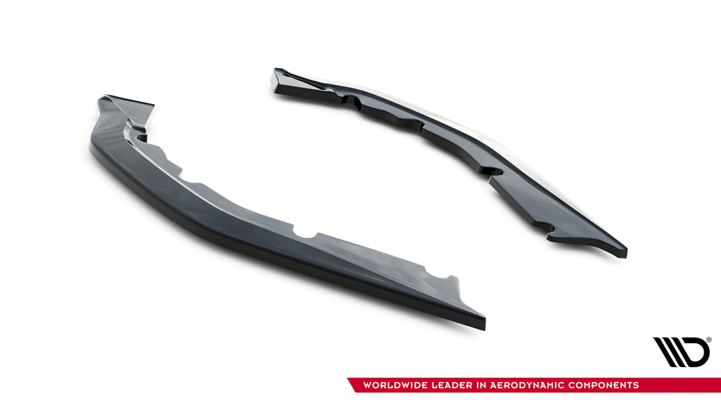Maxton Design Heck Ansatz Flaps Diffusor V.2 passend für BMW M4 G82 / G82 Facelift schwarz Hochglanz