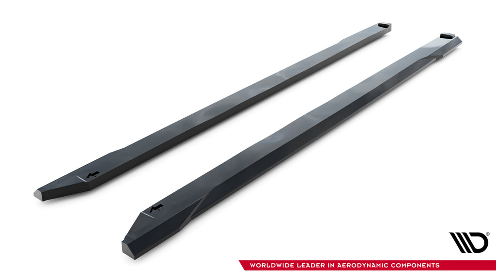 Maxton Design Street+ Seitenschweller Leisten passend für V.1 passend für Toyota GR Corolla Mk12 schwarz Hochglanz