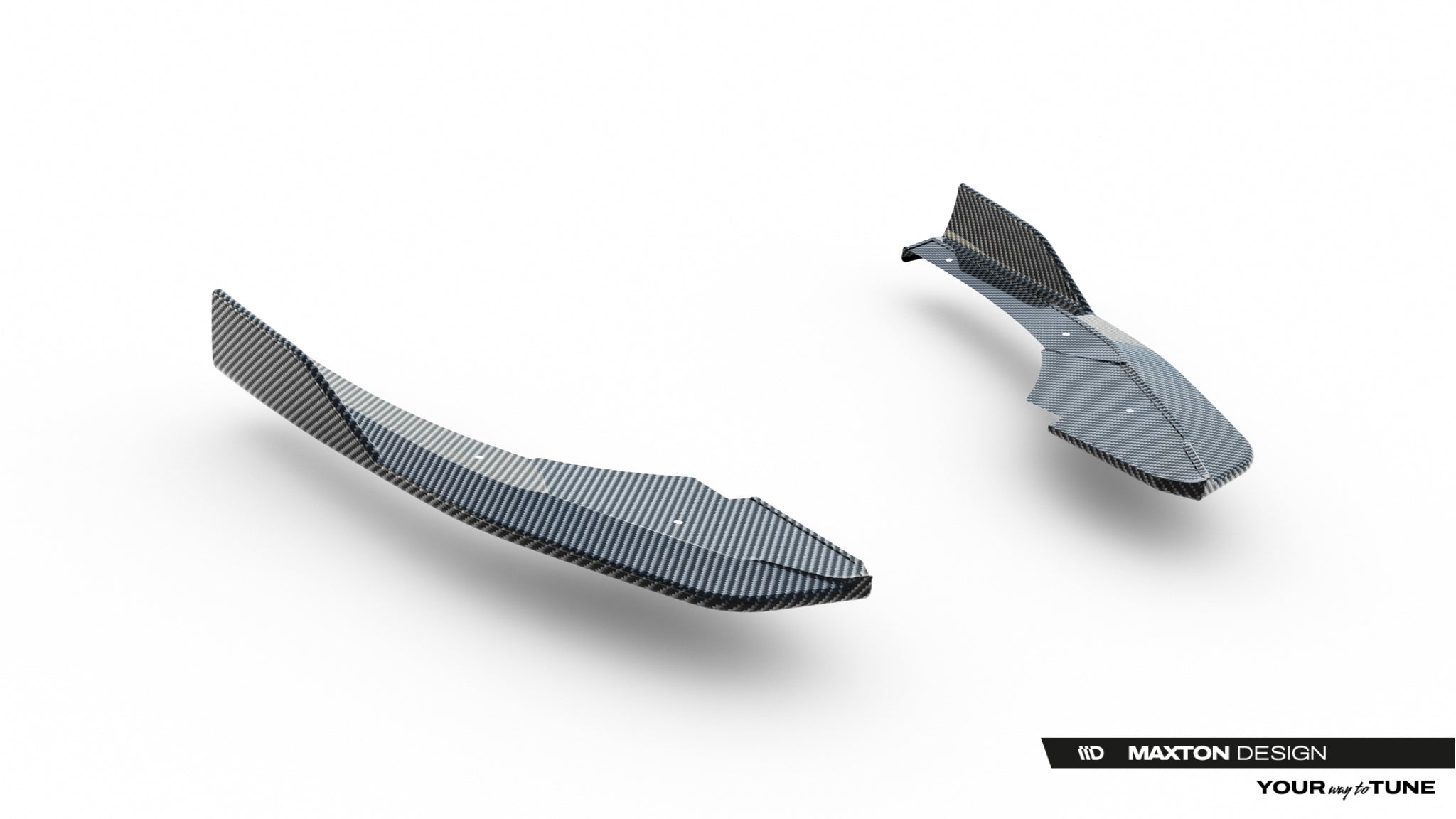 Maxton Design Prepreg Carbon Fiber Heck Ansatz Flaps Diffusor passend für Audi RS3 Limousine 8Y Facelift