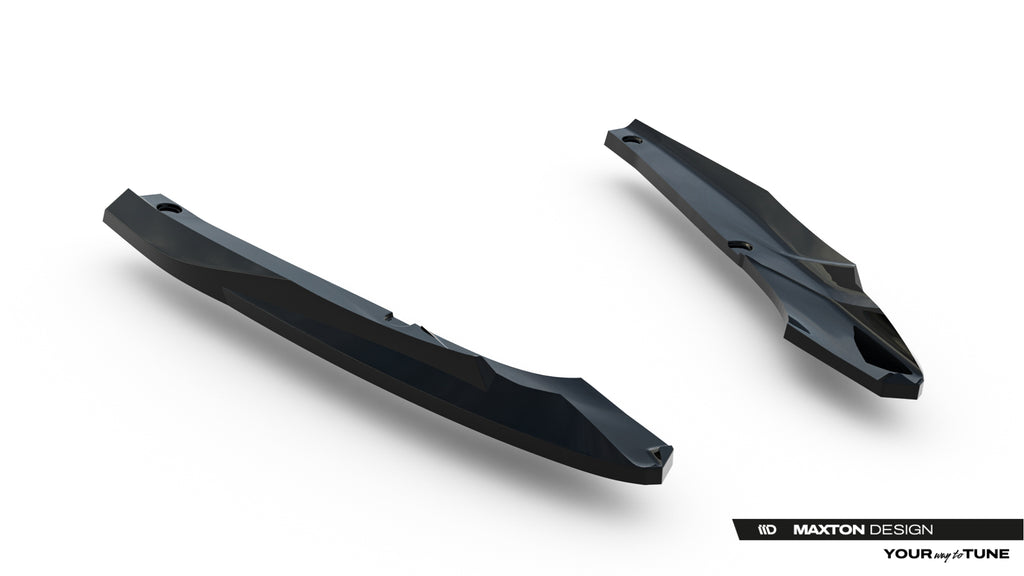 Maxton Design Heck Ansatz Flaps Diffusor V.5 passend für Cupra Leon ST Mk1 Facelift schwarz Hochglanz