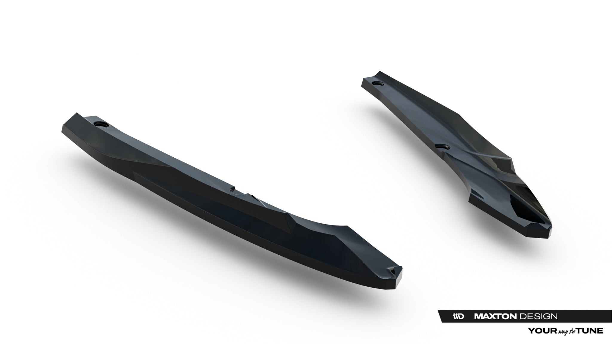 Maxton Design Heck Ansatz Flaps Diffusor V.5 passend für Cupra Leon ST Mk1 Facelift schwarz Hochglanz
