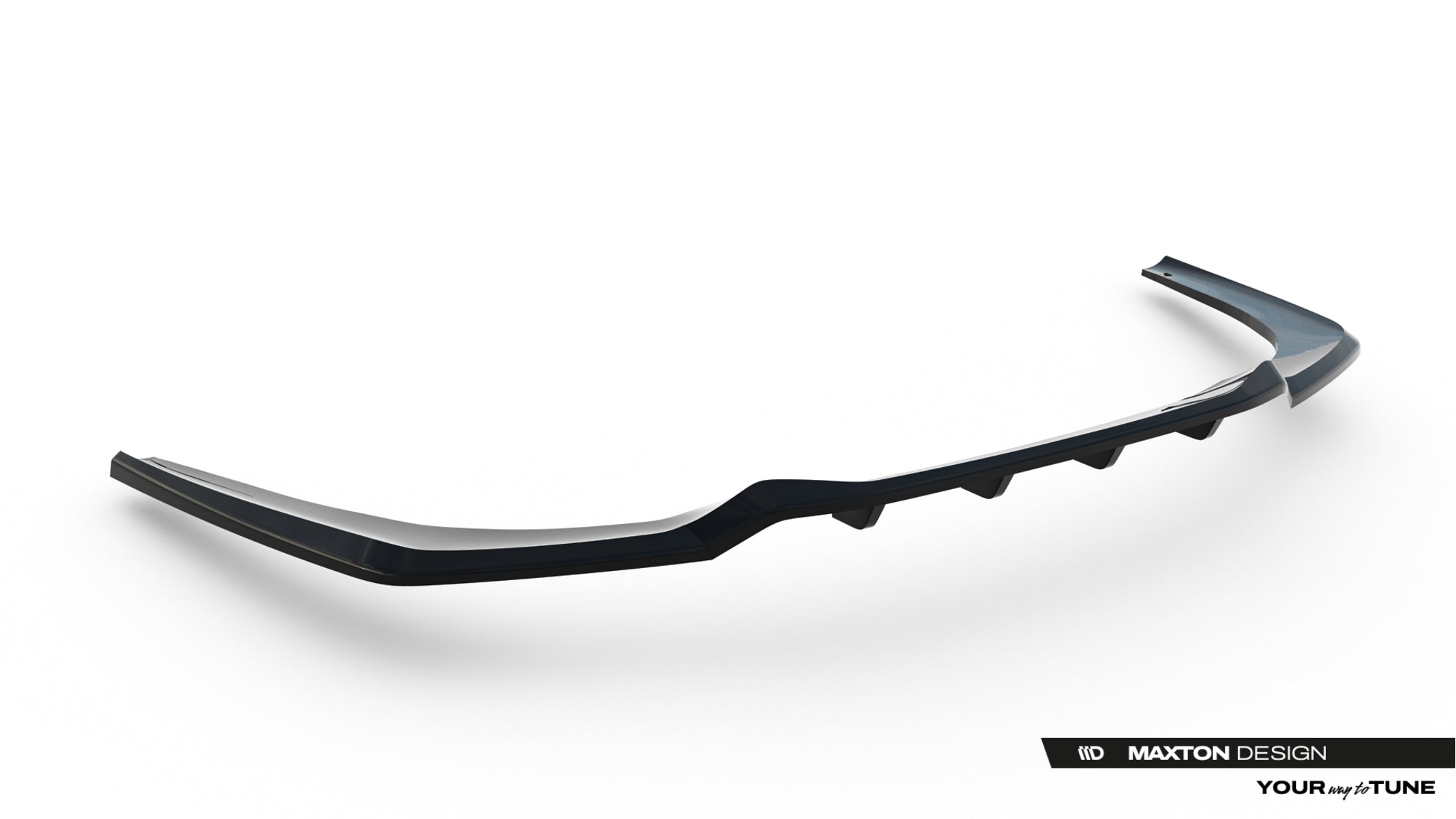 Maxton Design Street+ Mittlerer Diffusor RACE passend für BMW 8 Coupe M-Paket G15 schwarz Hochglanz