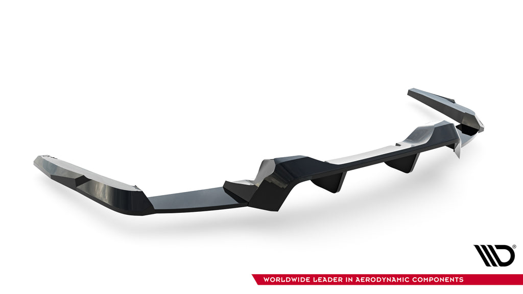 Maxton Design Street+ Mittlerer Diffusor RACE passend für Ford Mustang Dark Horse Mk7 schwarz Hochglanz