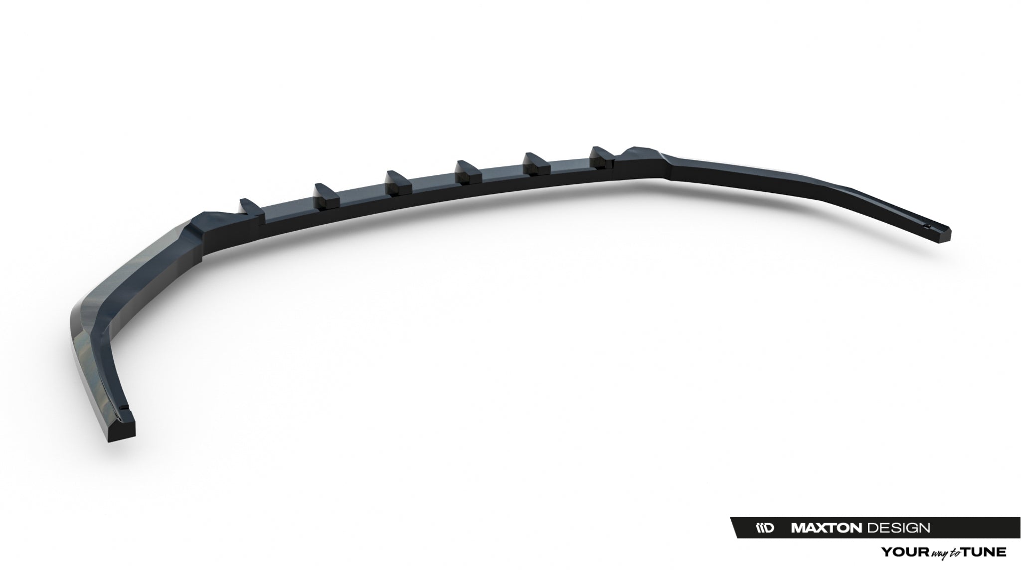 Maxton Design Street+ Spoilerlippe Front Ansatz passend für Lexus RX F-Sport Mk4 Facelift schwarz Hochglanz