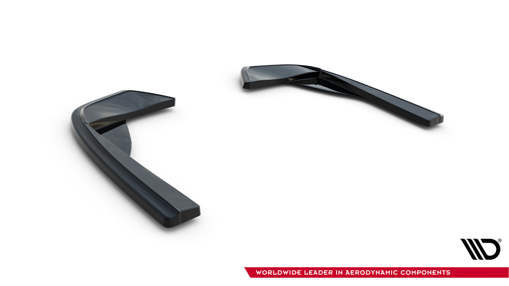 Maxton Design Heck Ansatz Flaps Diffusor passend für Mercedes-Benz C AMG-Line / C43 AMG Limousine W205 schwarz Hochglanz