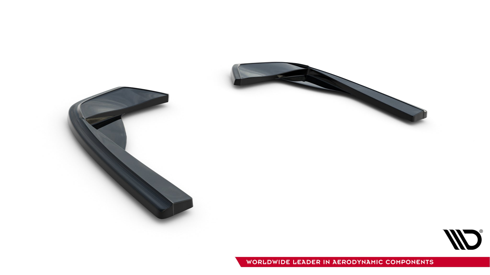 Maxton Design Heck Ansatz Flaps Diffusor passend für Mercedes-Benz C AMG-Line / C43 AMG Limousine W205 schwarz Hochglanz