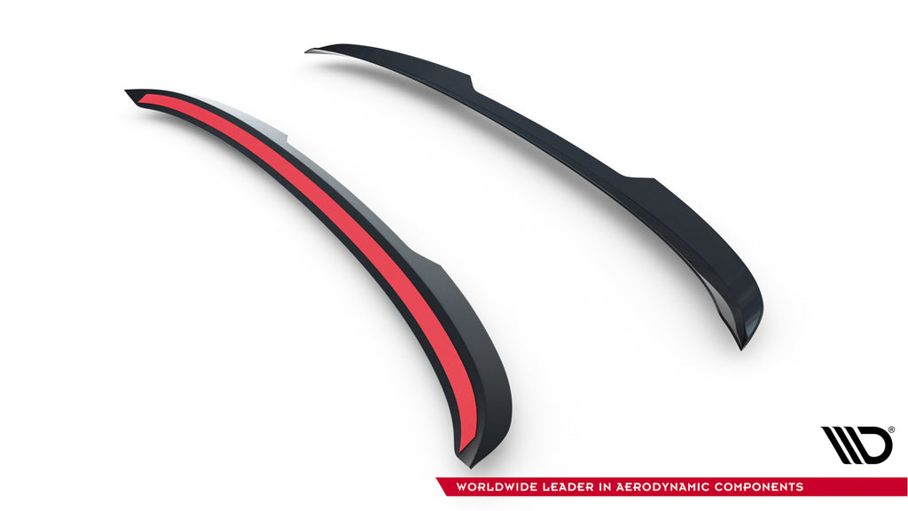 Maxton Design Spoiler CAP passend für VW Tiguan Mk3 schwarz Hochglanz