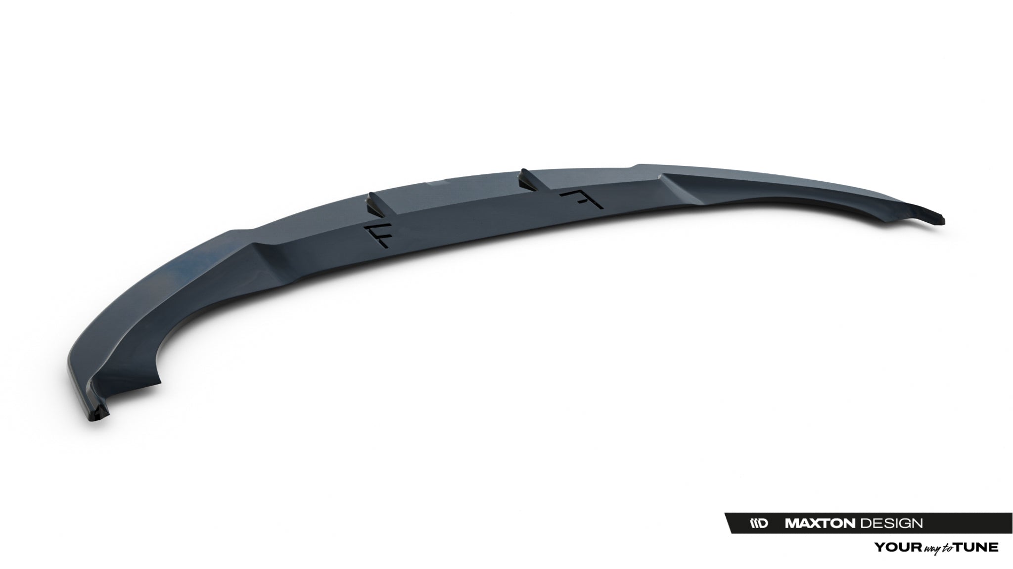 Maxton Design Street+ Spoilerlippe Front Ansatz V.2 passend für Tesla Model S Mk1 schwarz Hochglanz
