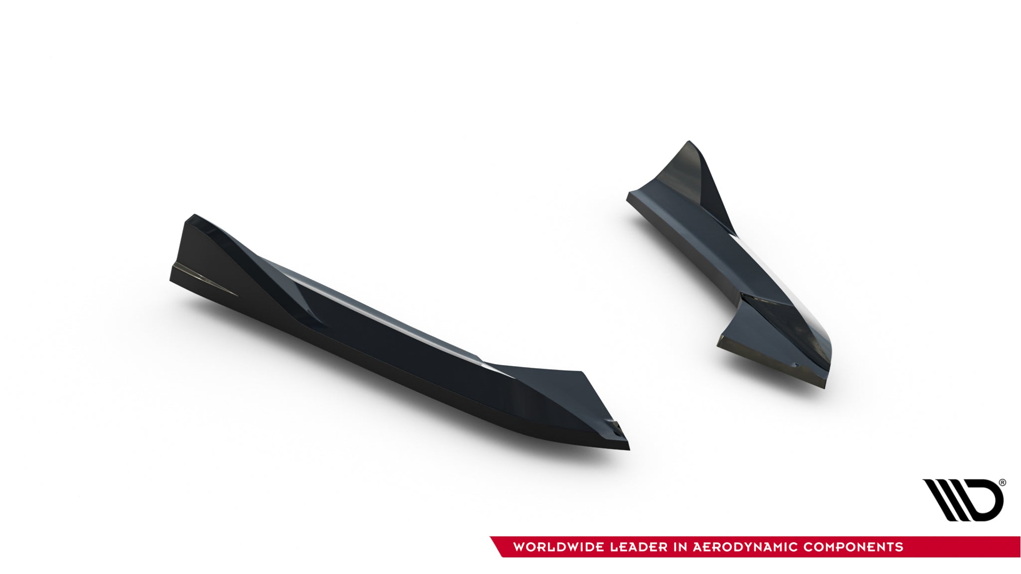 Maxton Design Heck Ansatz Flaps Diffusor passend für Audi A3 Limousine 8V schwarz Hochglanz