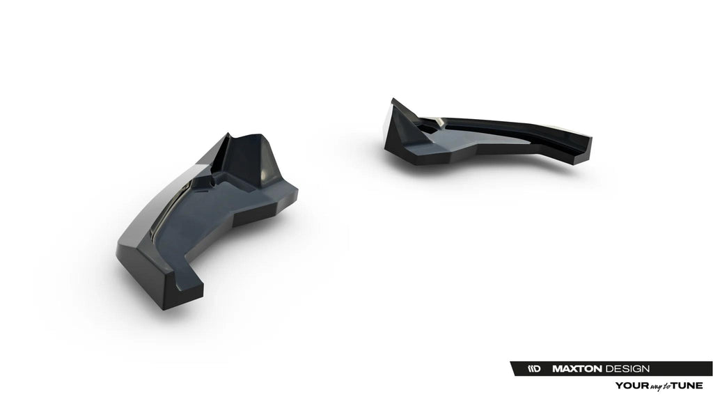 Maxton Design Heck Ansatz Flaps Diffusor V.3 passend für Toyota GR Yaris Mk4 Facelift schwarz Hochglanz