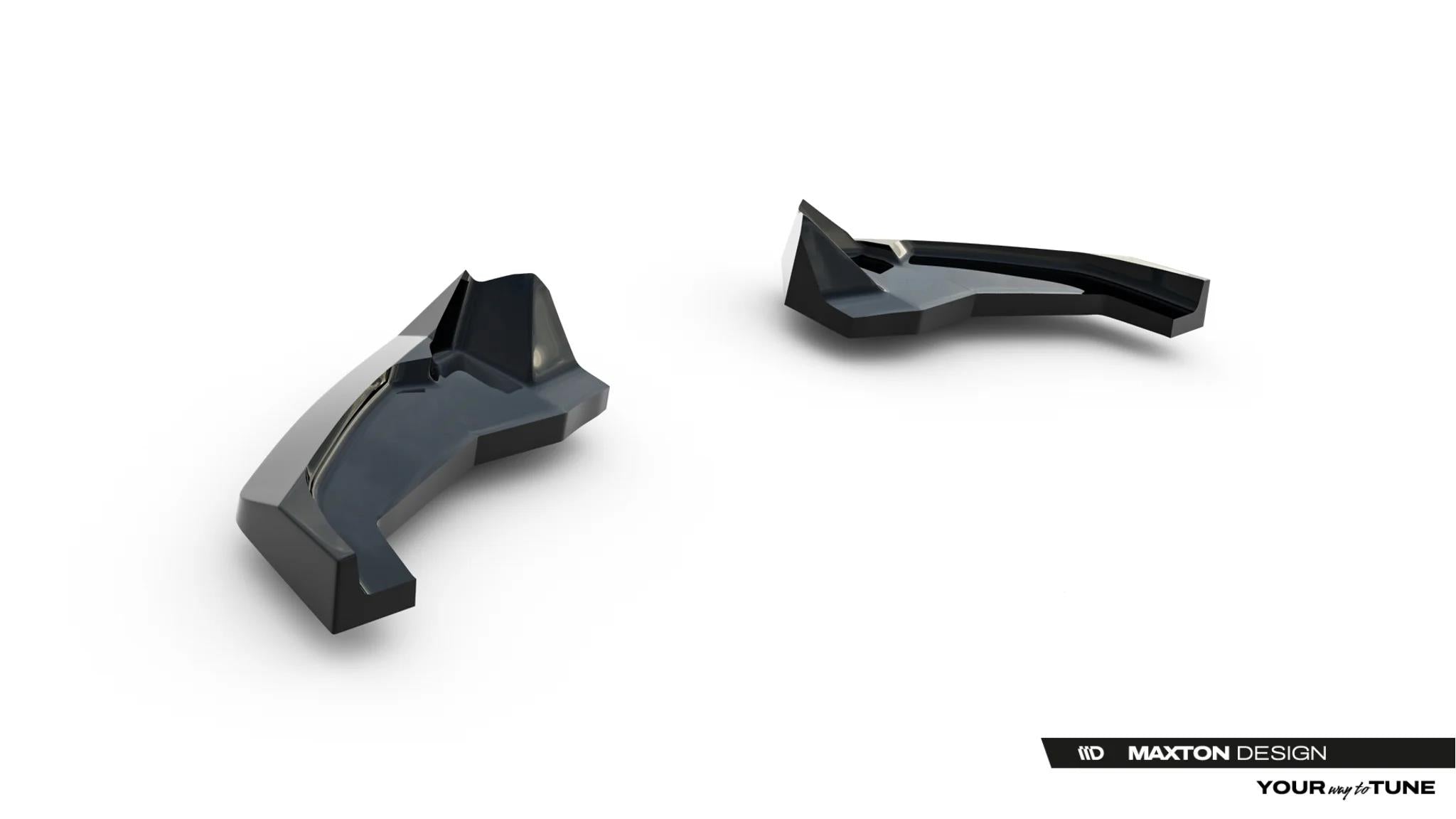 Maxton Design Heck Ansatz Flaps Diffusor V.3 passend für Toyota GR Yaris Mk4 Facelift schwarz Hochglanz