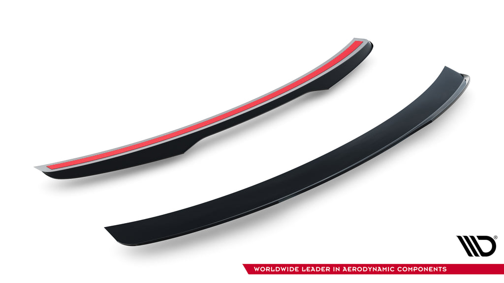 Maxton Design Spoiler CAP passend für Ford Mustang Dark Horse Mk7 schwarz Hochglanz