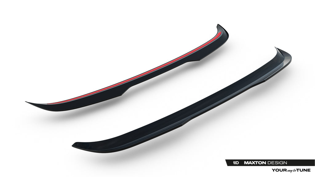 Maxton Design Spoiler CAP passend für Opel Corsa F Facelift (Mk6 Facelift) schwarz Hochglanz