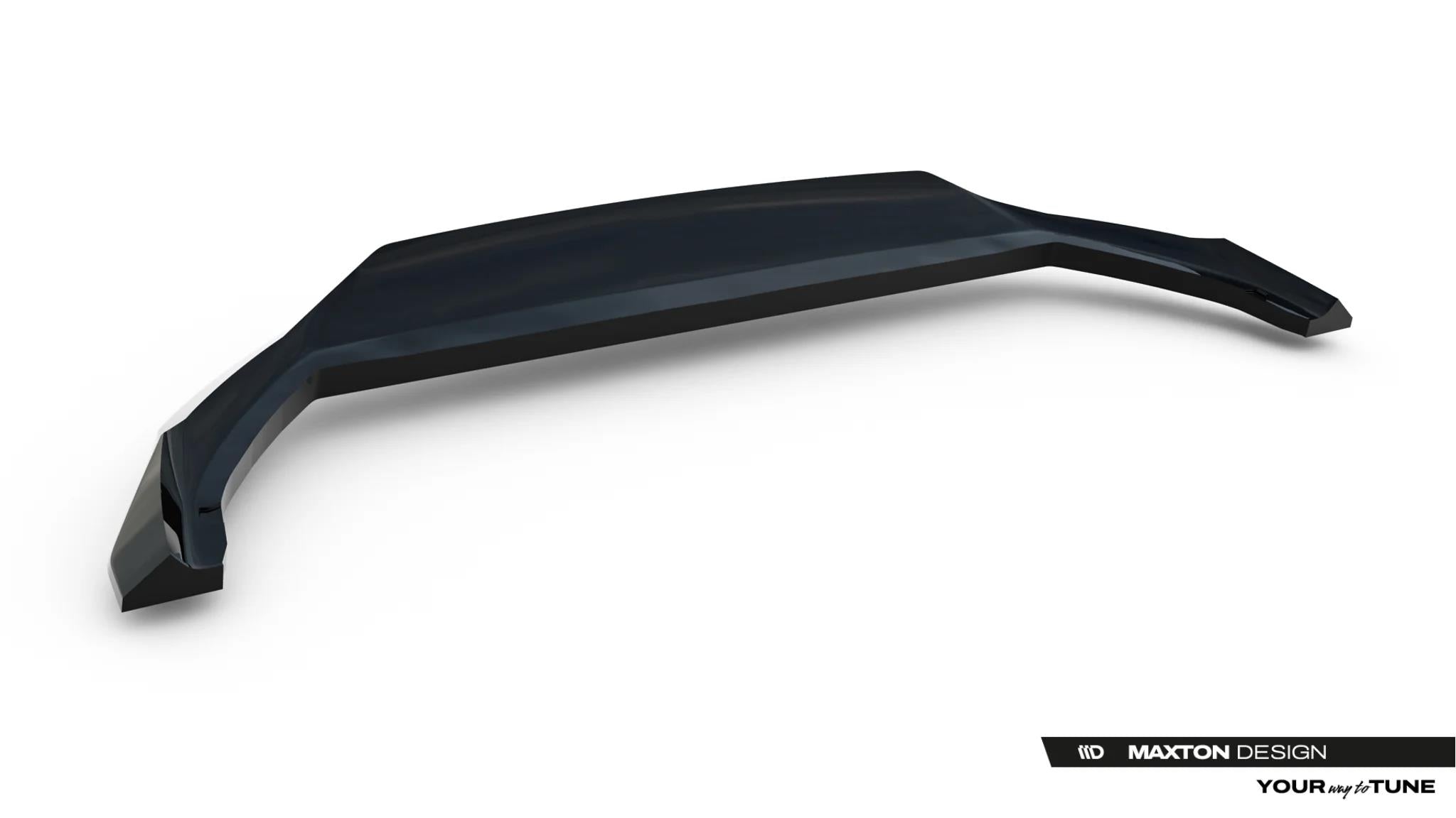 Maxton Design Street+ Spoilerlippe Front Ansatz Passend für Volvo Xc90 Mk2 Facelift 2 Schwarz Hochglanz