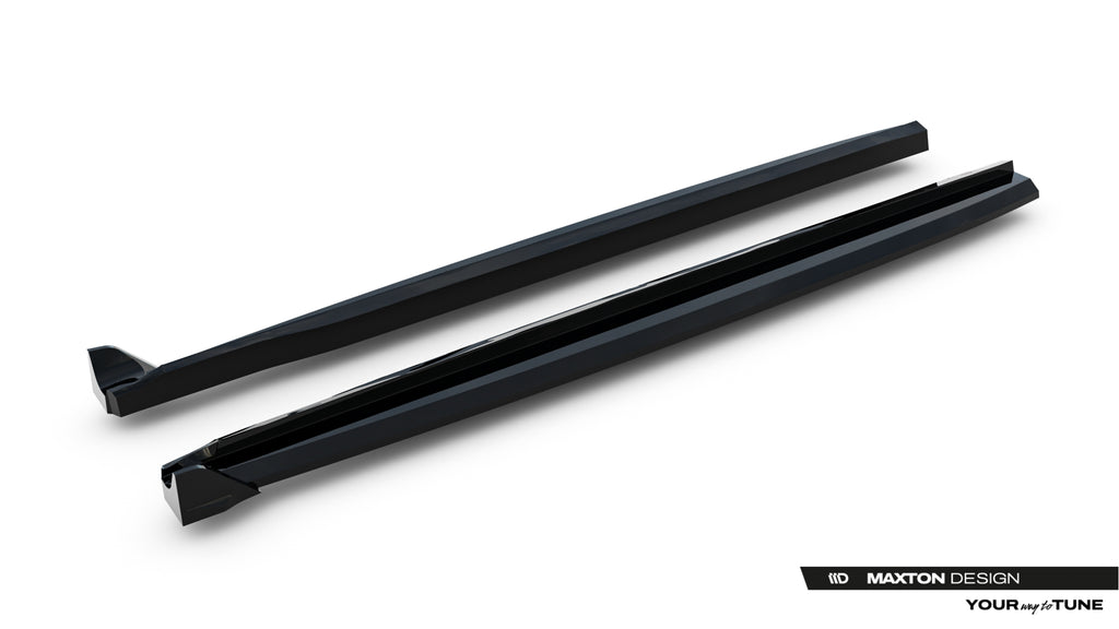 Maxton Design Street+ Seitenschweller Leisten passend für Land Rover Range Rover Evoque Dynamic Mk2 schwarz Hochglanz