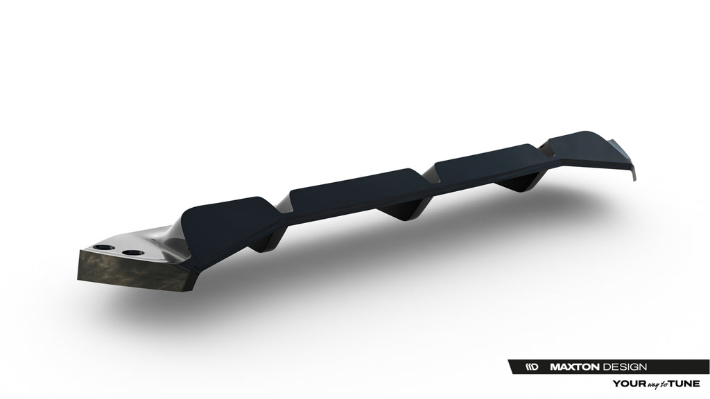Maxton Design Street+ Mittlerer Diffusor RACE passend für BMW M5 F90 / F90 Facelift schwarz Hochglanz