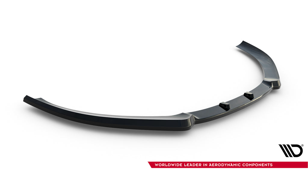 Maxton Design Street+ Spoilerlippe Front Ansatz passend für Audi A3 8P Facelift schwarz Hochglanz