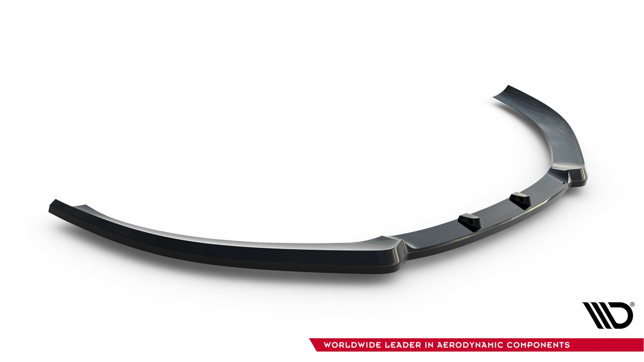 Maxton Design Street+ Spoilerlippe Front Ansatz passend für Audi A3 8P Facelift schwarz Hochglanz